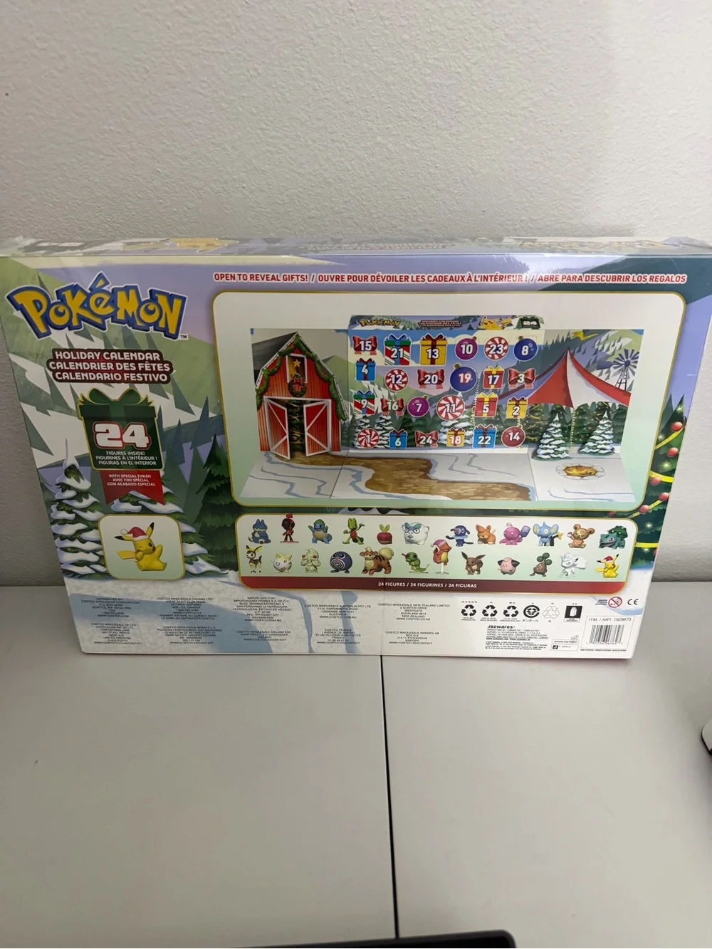 Holiday Calendar Advent Calendar - Pokemon Pikachu Sealed Charmander Squirtle